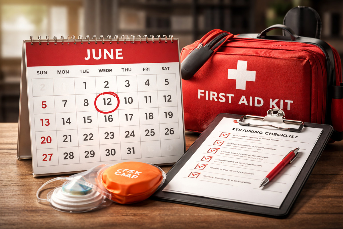 Instructor leading CPR training